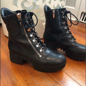 Kendall+Kylie combat boots